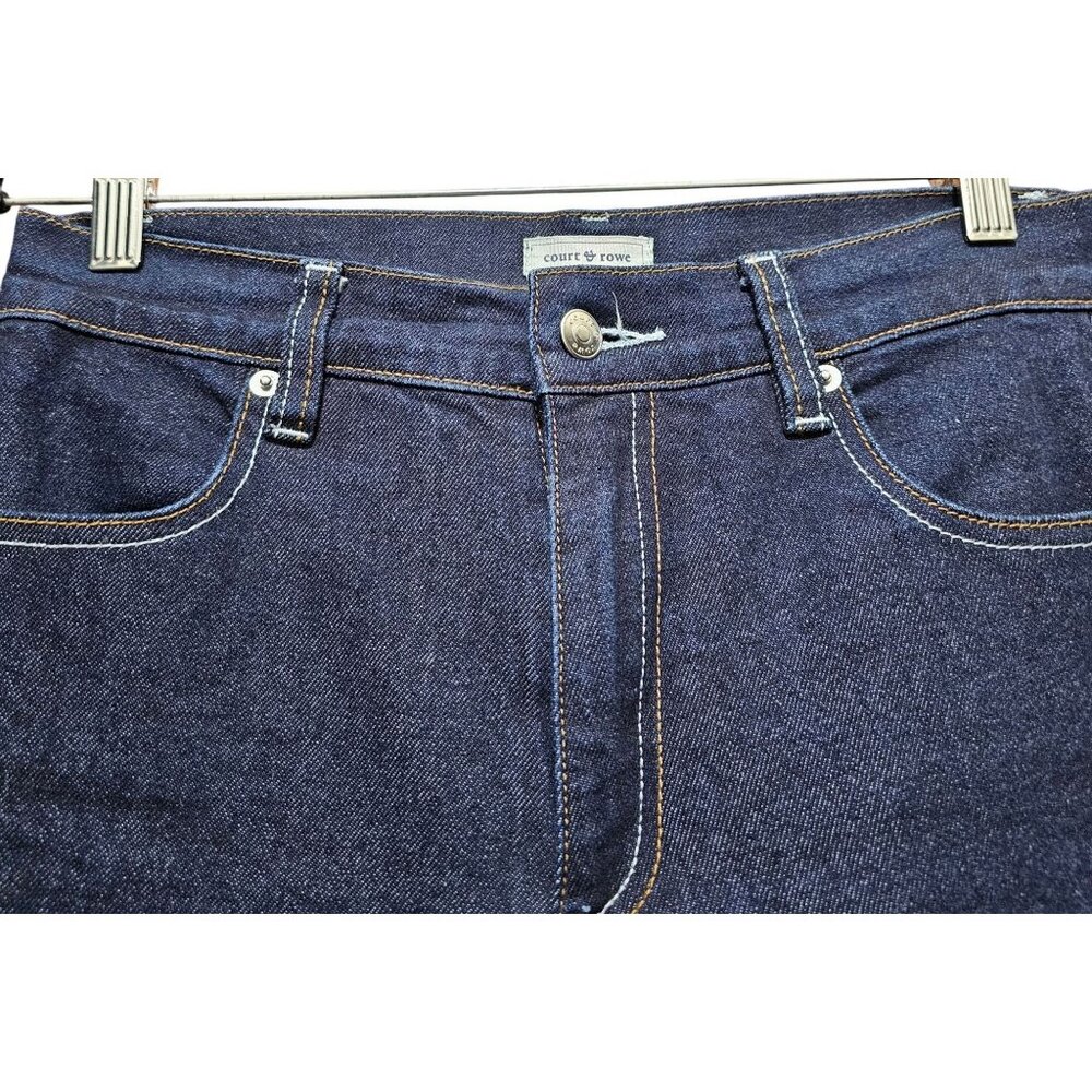 Court &‎ Rowe Womens Flare Dark Wash Denim Jeans Size 2 - Picture 3 of 9